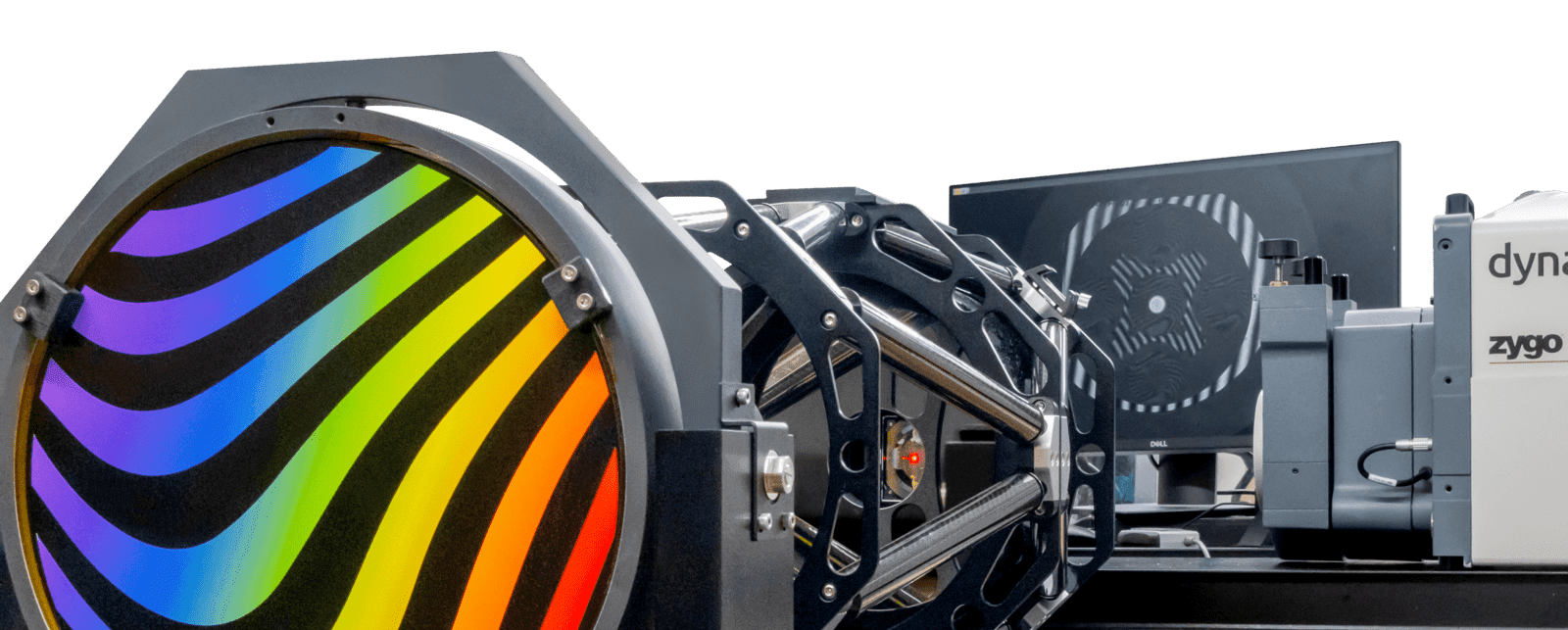 A telescope is optically aligned using computer-generated holograms from AOM